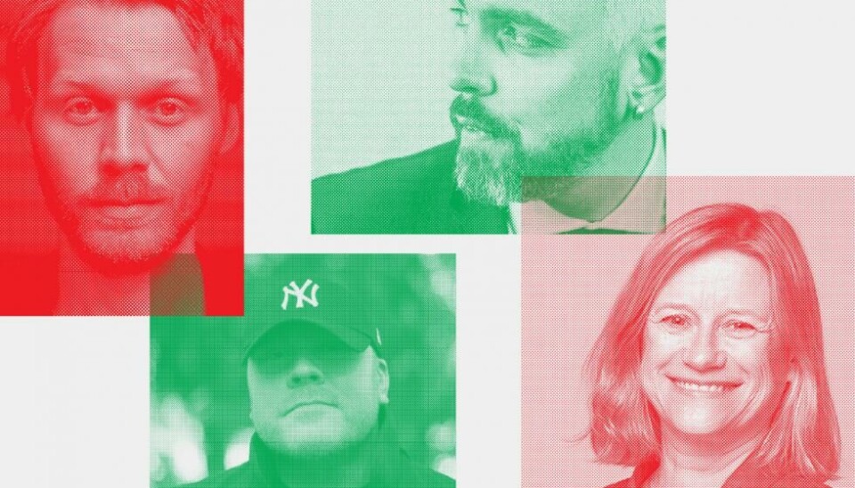 Dan Andersen, Trygve Skaug, Kristian Bergquist og Åse Ombustvest utga dikt for ungdom i 2019. Men treffer diktene publikumet sitt?
Foto: Paal Audestad, Øyvind Ganesh, Pernille Marie Walvik og Vigmostad Bjørke. Dan Andersen, Trygve Skaug, Kristian Bergquist og Åse Ombustvest utga dikt for ungdom i 2019. Men treffer diktene publikumet sitt?
Foto: Paal Audestad, Øyvind Ganesh, Pernille Marie Walvik og Vigmostad Bjørke.