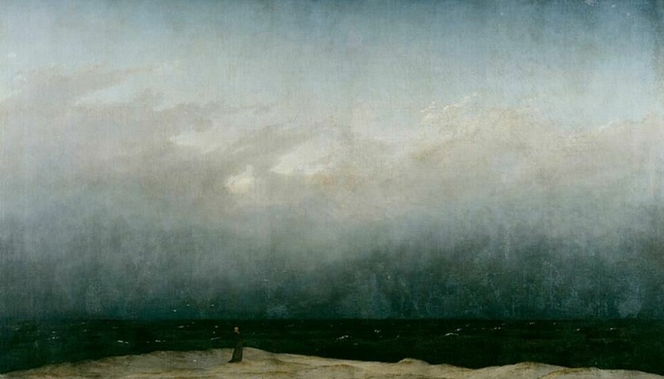 David Caspar Friedrich, 'Der Mönch am Meer', 1808-1810. Kilde: Wikimedia.