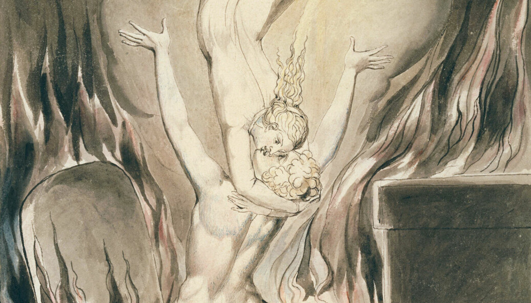 Gjenforent? Kropp og sjel møtes igjen i William Blakes illustrasjon til Robert Blairs dikt 