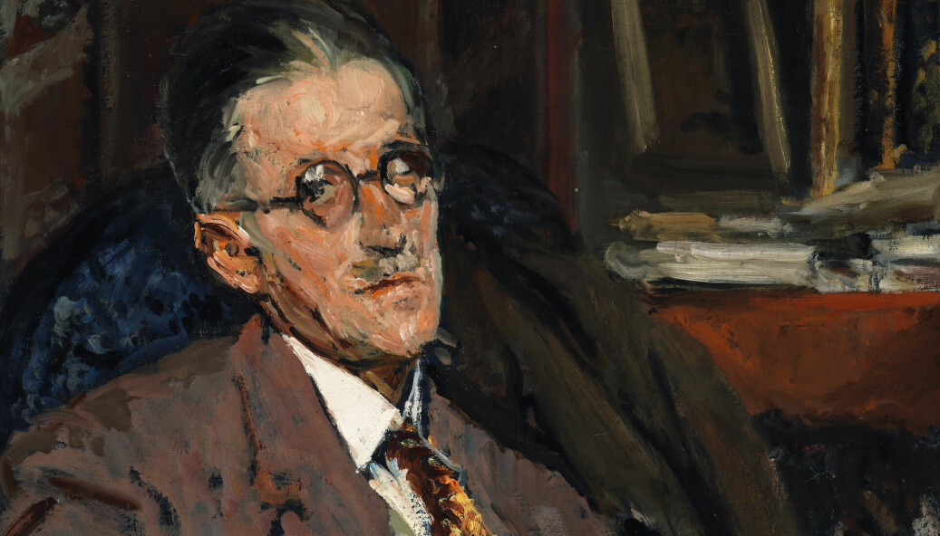 Et portrett av kunstneren som eldre mann. James Joyce, 52, malt av Jacques-Émile Blanche (1934)