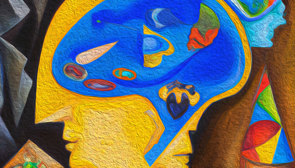 Pop Art Cubism Mind in Cave by David S. Soriano